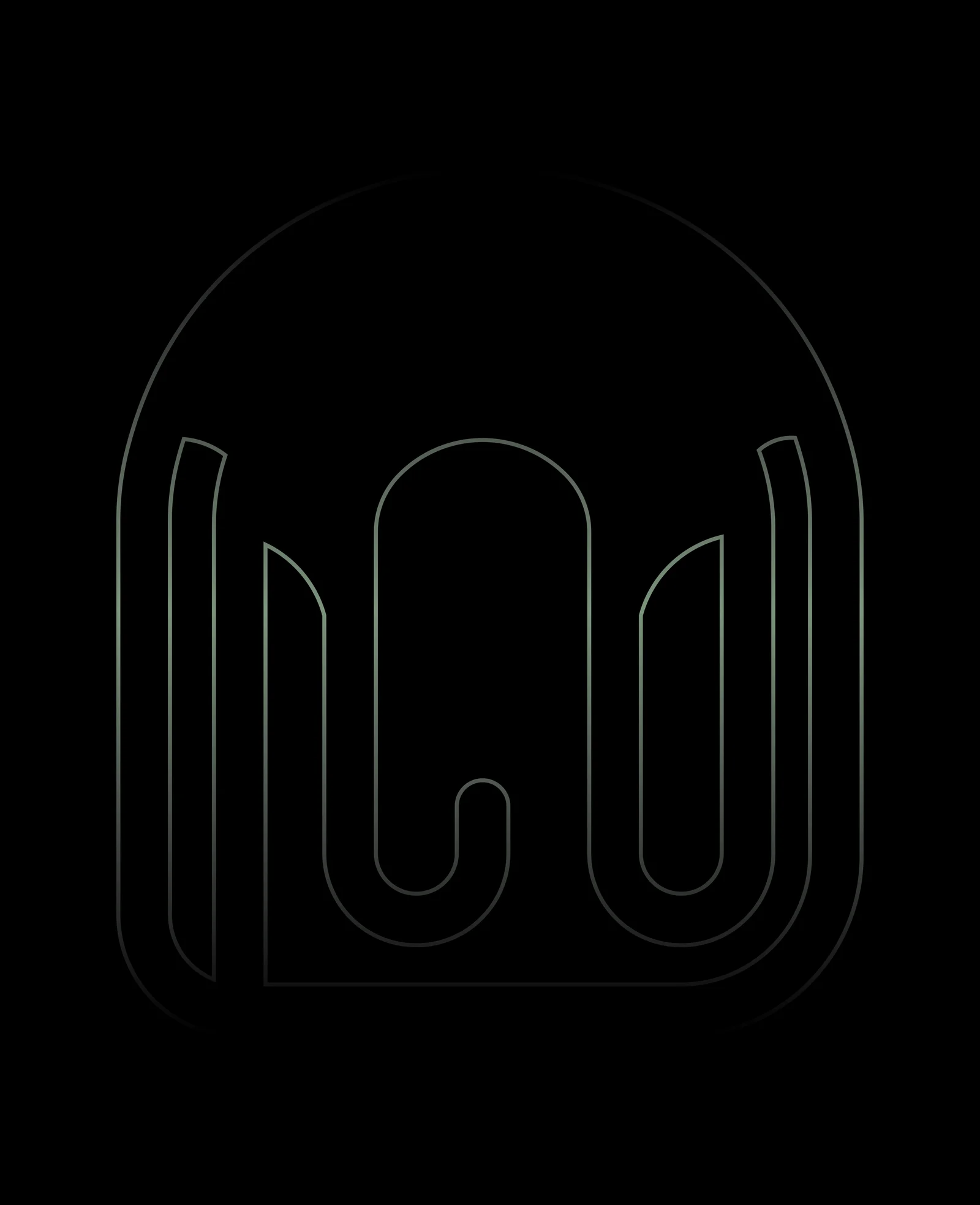 Three stacked colour strips reading “browse the best.” slide in from the right above the arch mark, and three reading “submit the rest.” slide in from the left below it